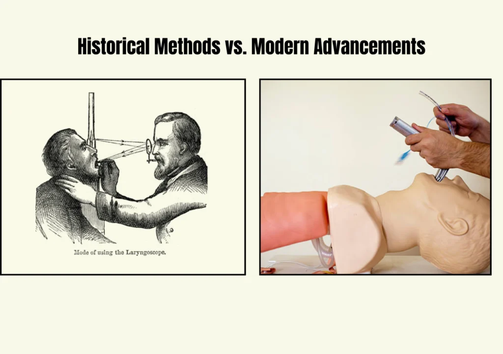 Historical Methods vs. Modern Advancements in Medical Technology for Intubation 