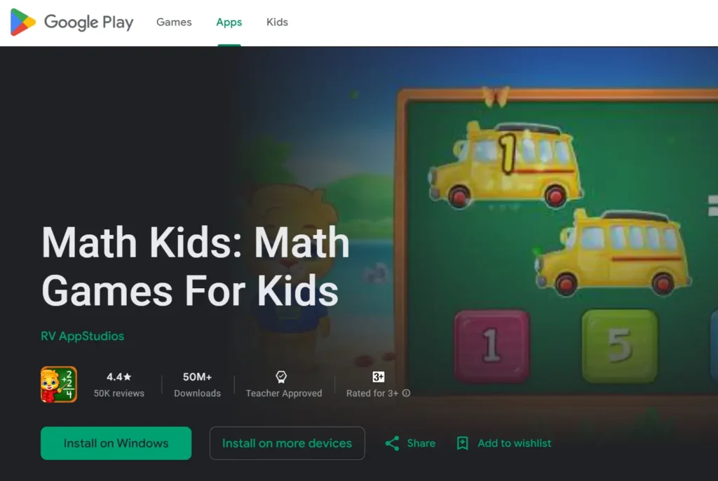 6. Math Kids Math Games For Kids