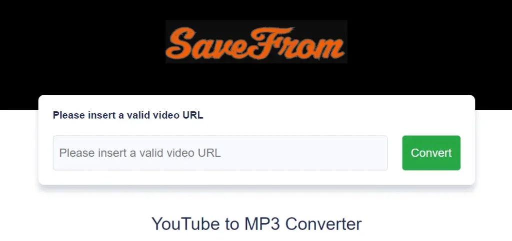 Savefrom.mov Youtube to Mp3 Downloader