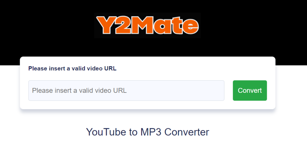 Paste the Link on Y2Mate